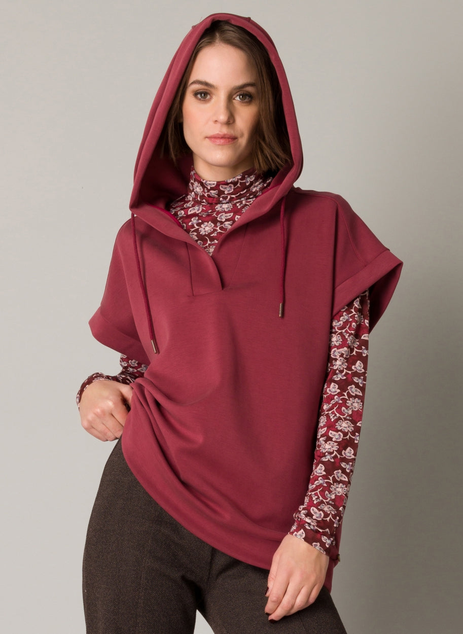 Paulette Pullover in Burgundy