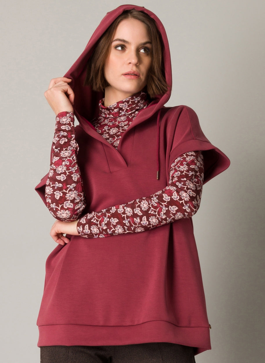 Paulette Pullover in Burgundy