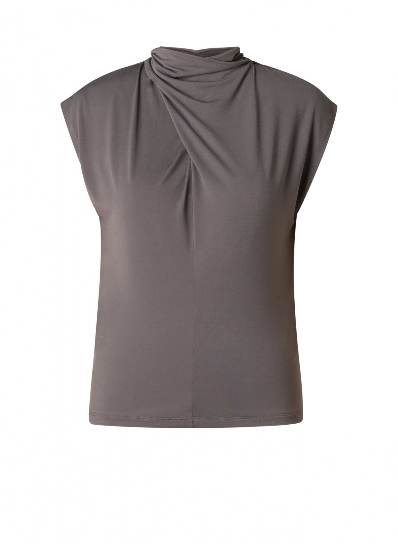 Funnel Neck Grey Top
