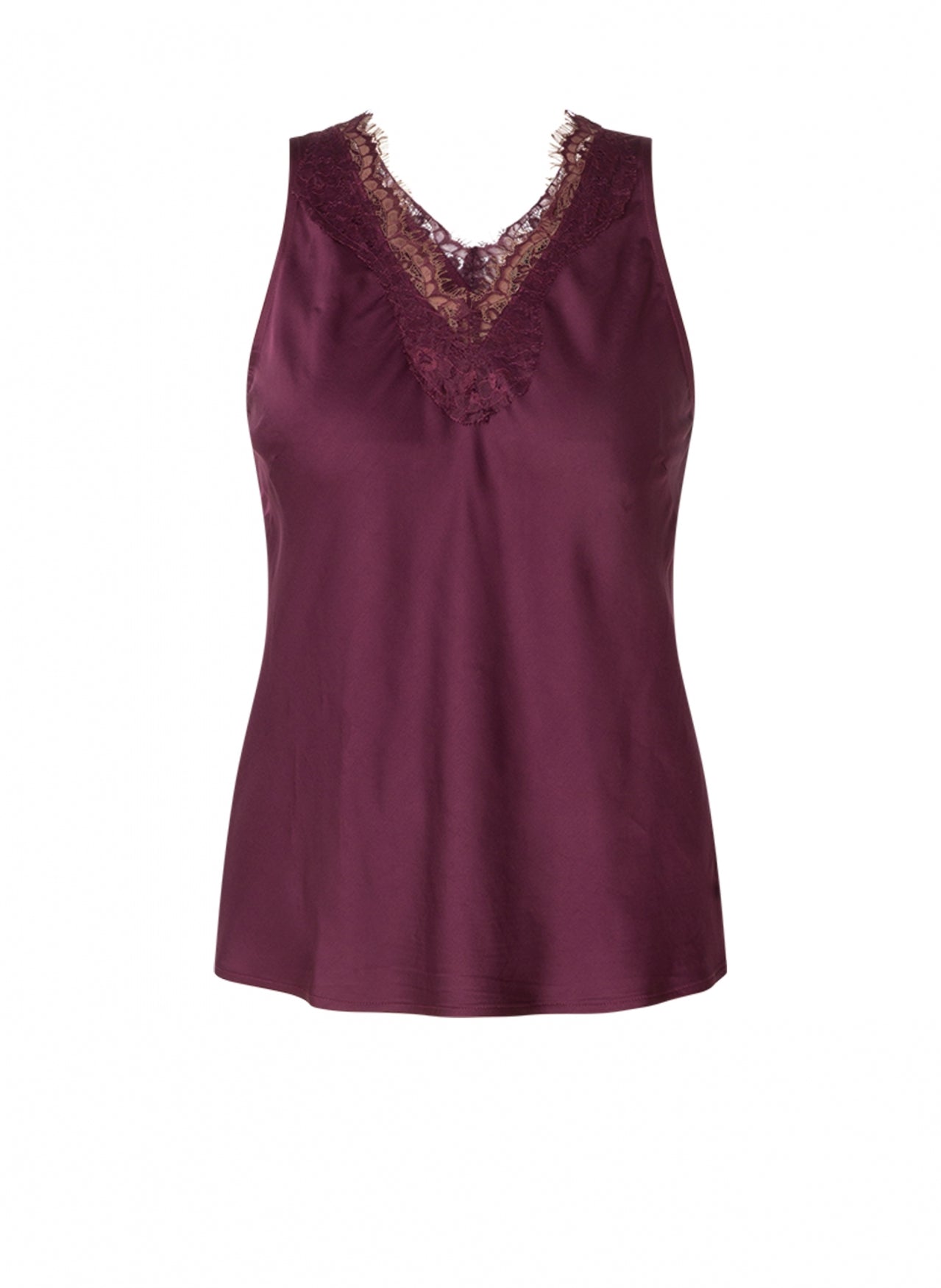 Chiara Satin Lace Tank