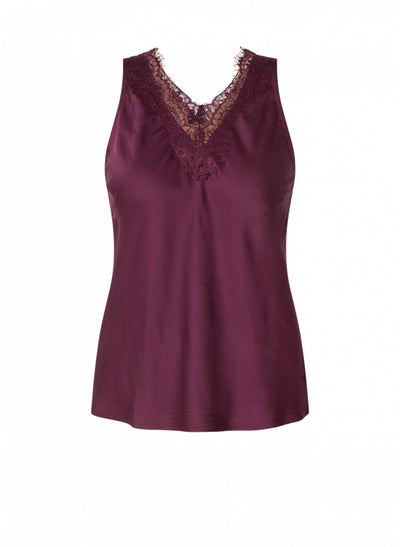 Chiara Satin Lace Tank