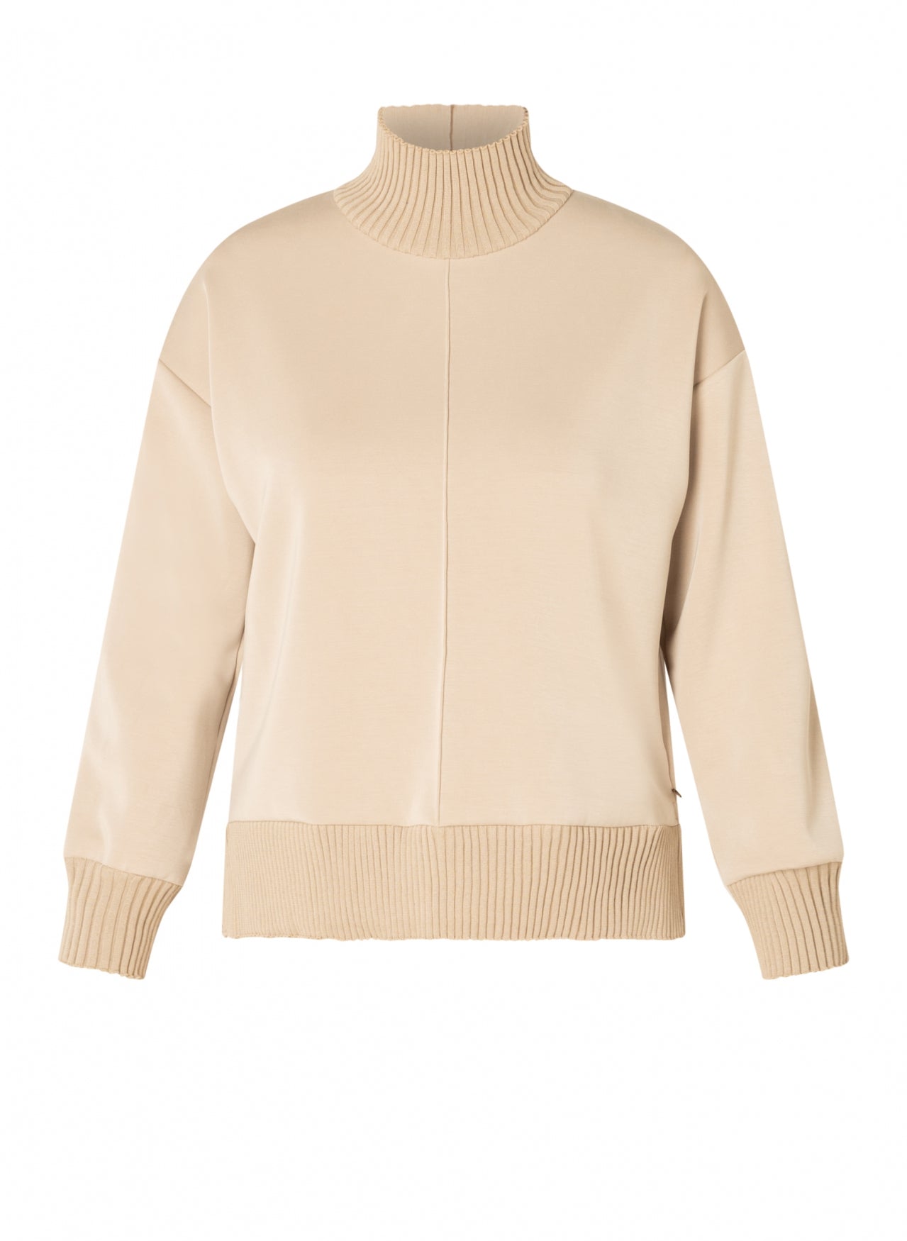 Nele Ribbed Mock Neck Sweater - Two Colours