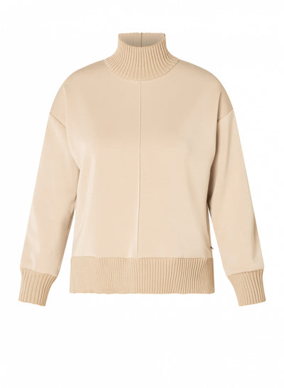 Nele Ribbed Mock Neck Sweater - Two Colours