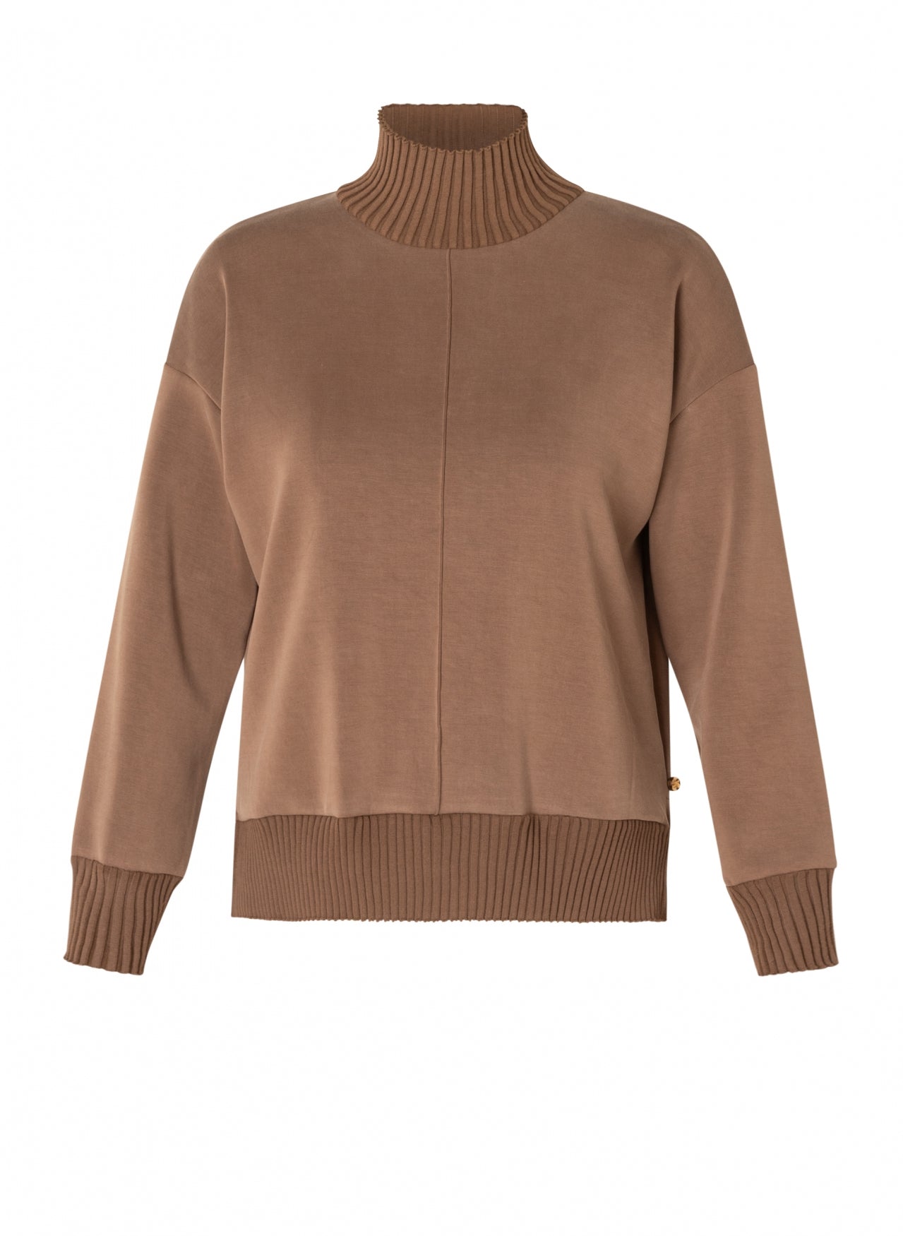 Nele Ribbed Mock Neck Sweater - Two Colours