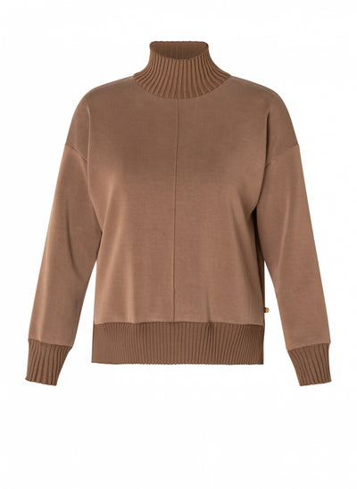 Nele Ribbed Mock Neck Sweater - Two Colours