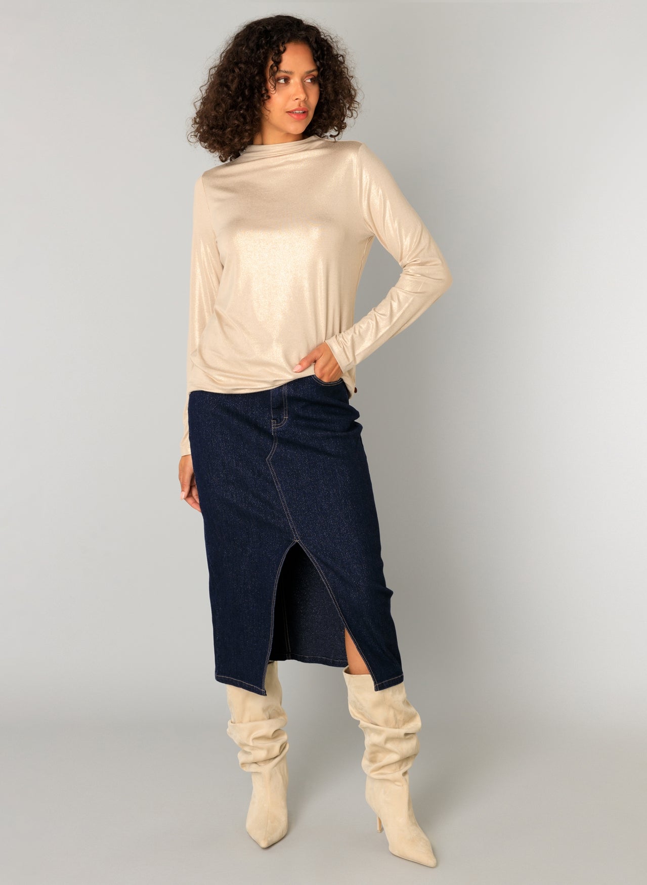 Candela Shimmer Top