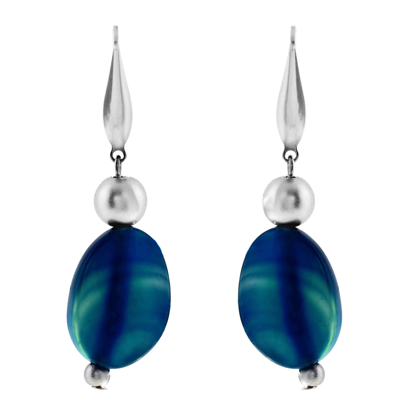 Navy Blue Drop Earring