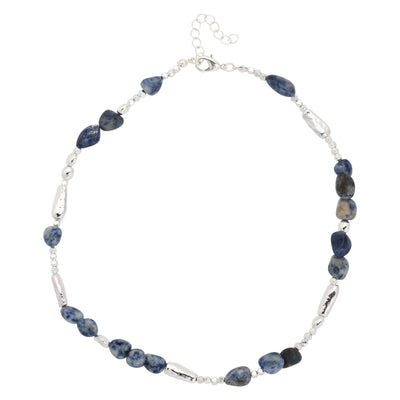 Blue Stone Drop Earrings