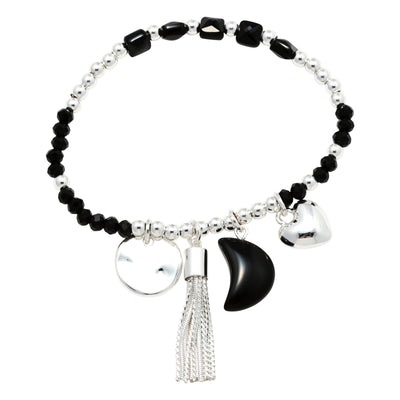 Semi Precious Stone Charm Bracelet