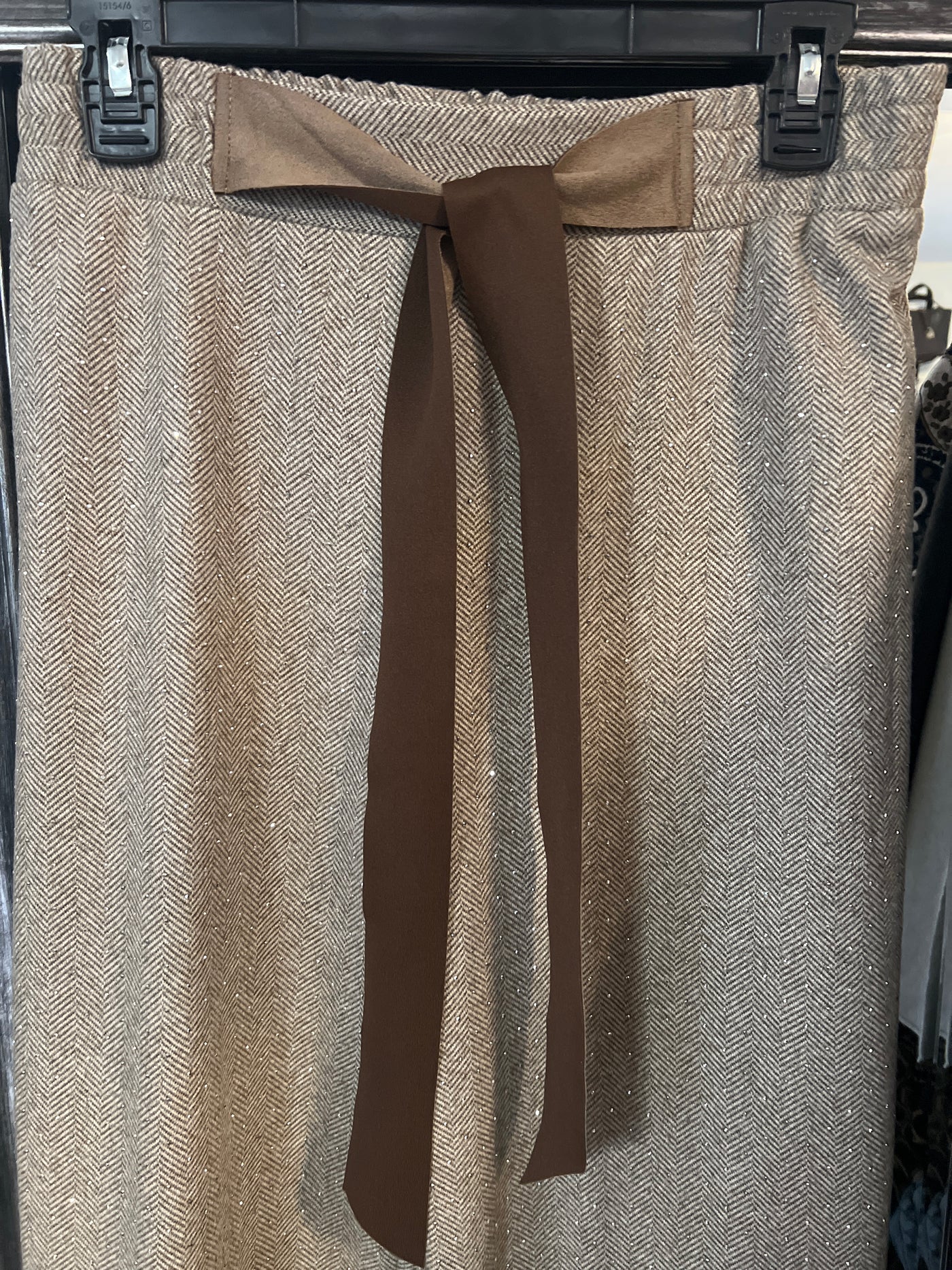 Glitter Tie Pant  - Destination Wear by Point Zero