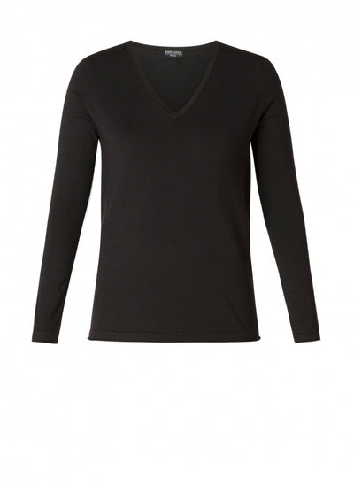 V neck YOLA sweater in Navy or Black