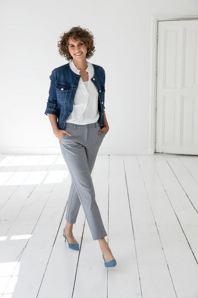 Rahima Pinstripe Dress Pant