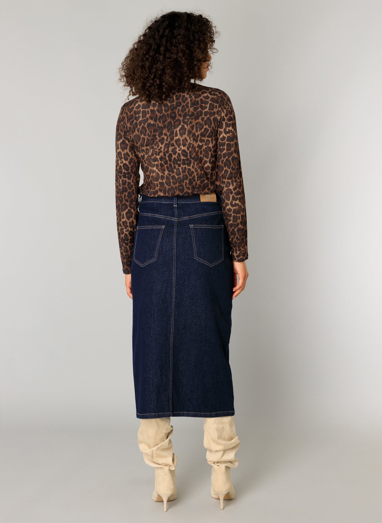 Celine Dark Denim Skirt