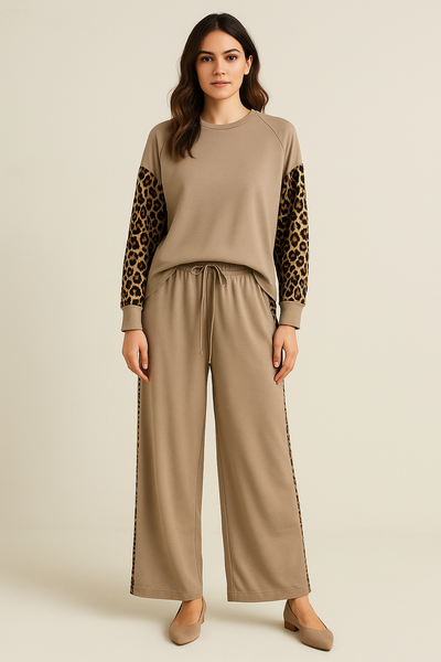 Top with Leopard Panels