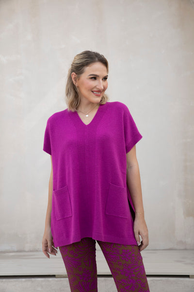Long Knit Vest - Two Colours