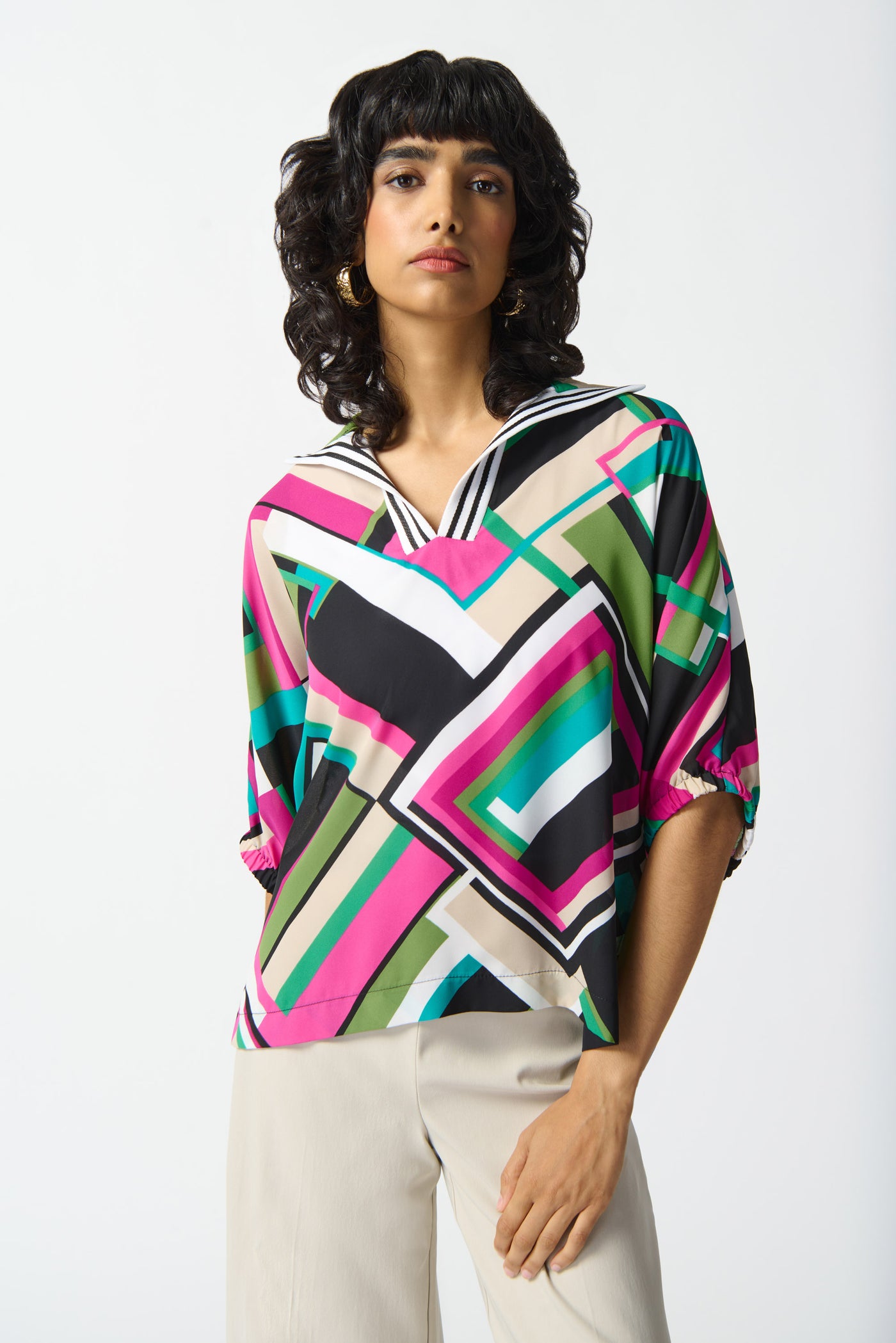 Geometric Boxy top Joseph Ribkoff