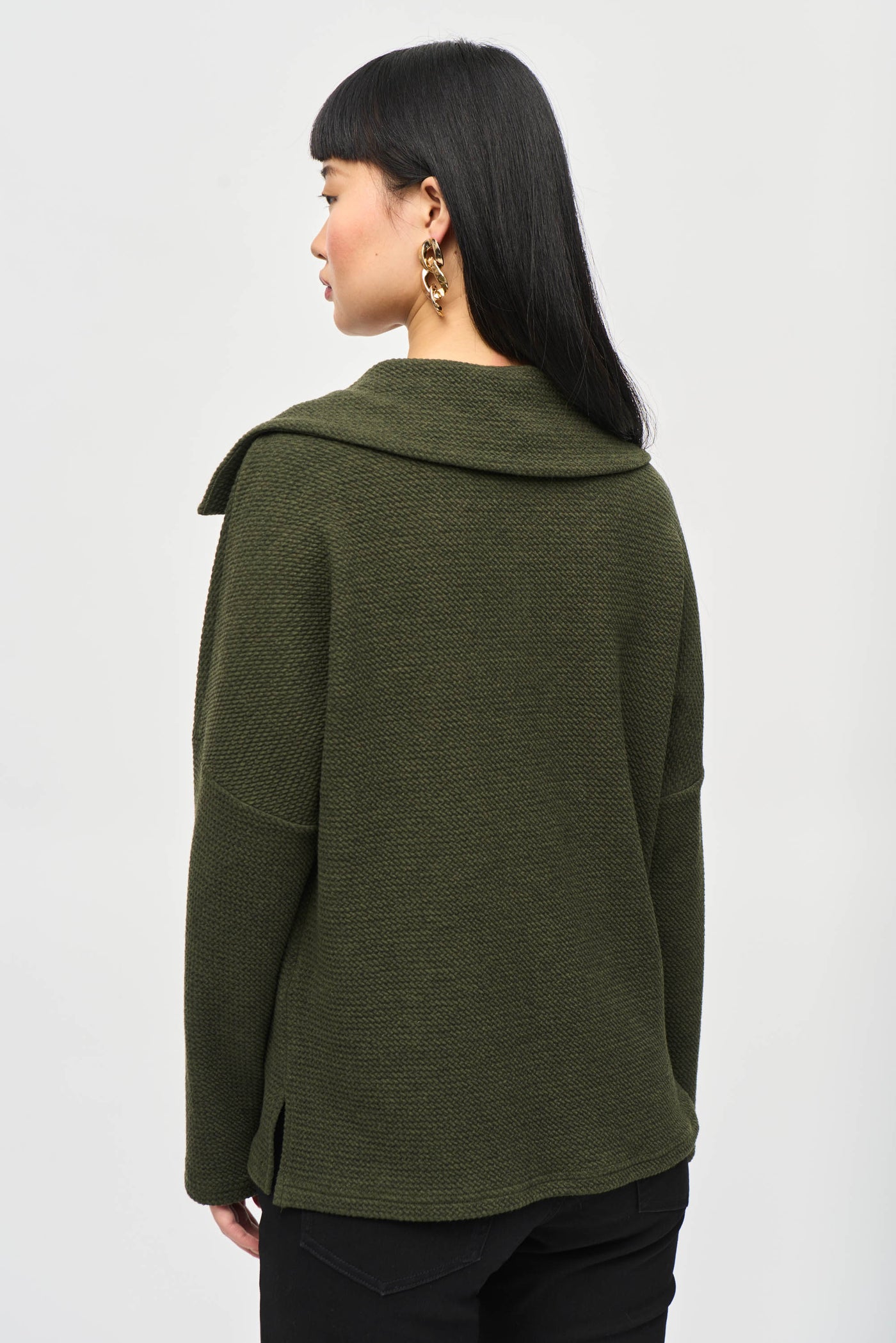 Textured sweater Knit Boxy Top Joseph Ribkoff