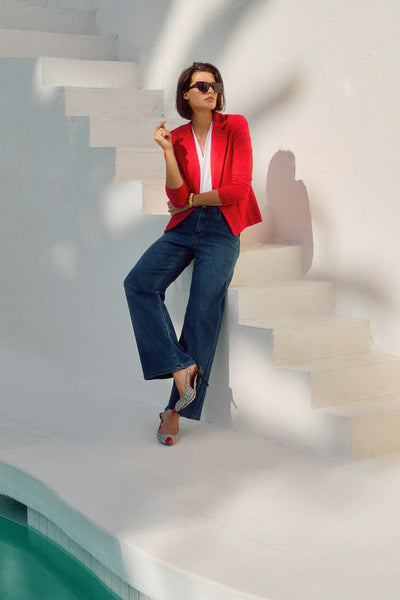 Goldie Classic Wide leg stretch Jean  Joseph Ribcoff