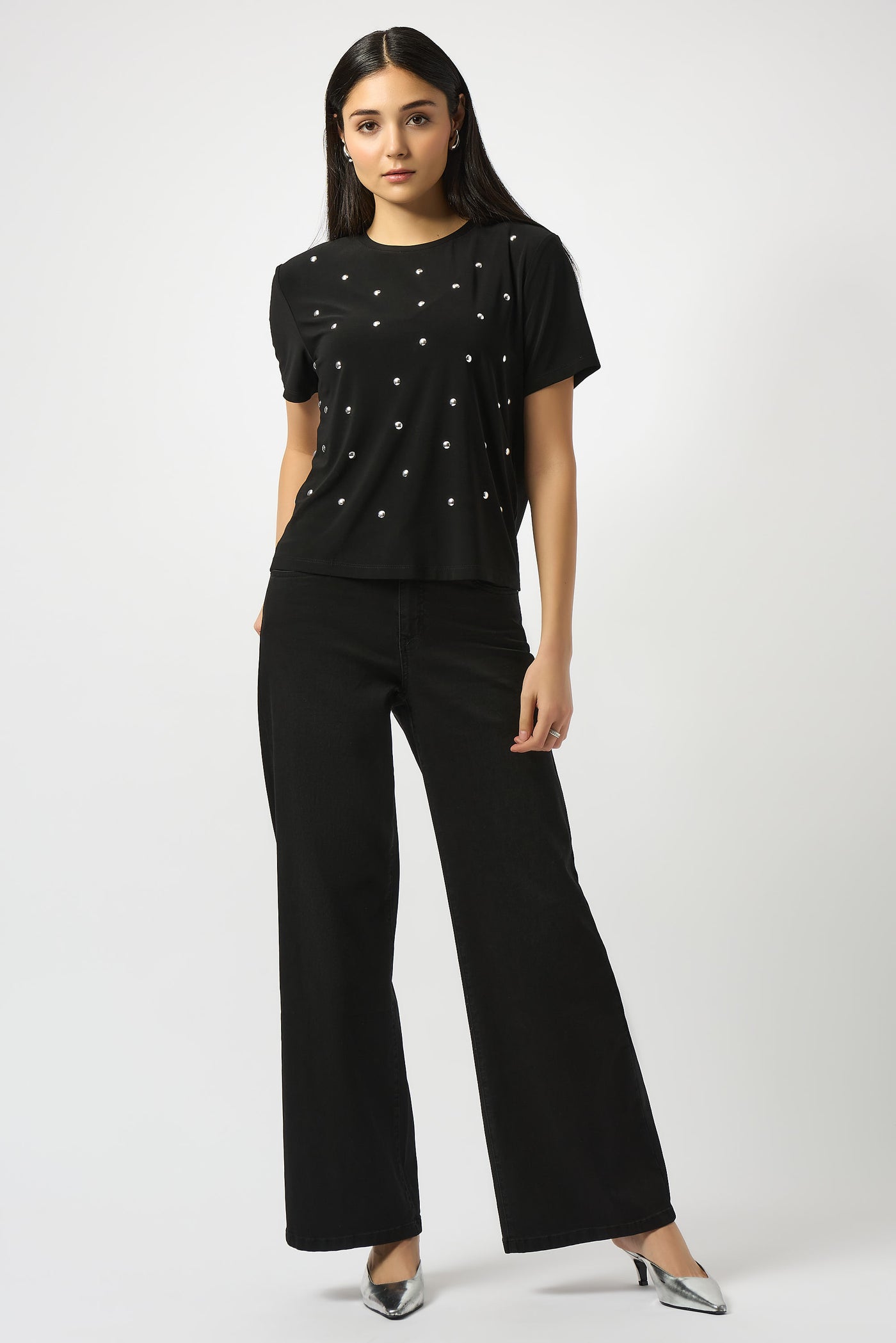 Goldie Classic Wide leg stretch Jean  Joseph Ribcoff  2 colours