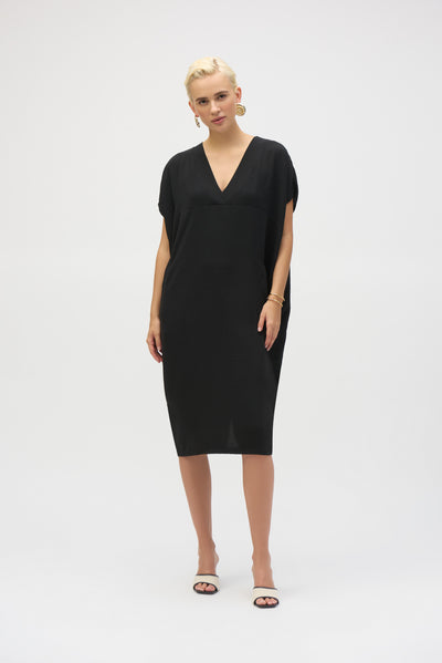 Kimono Sleeve V-Neck Dress-  2 colours Joseph Ribkoff