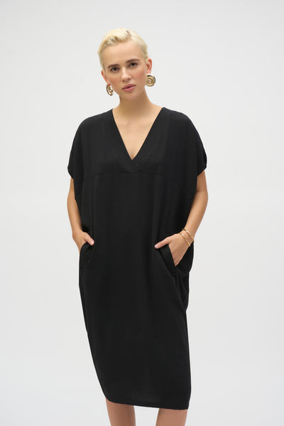 Kimono Sleeve V-Neck Dress-  2 colours Joseph Ribkoff