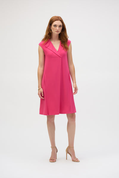 A- line front pleat Dress- Joseph Ribkoff