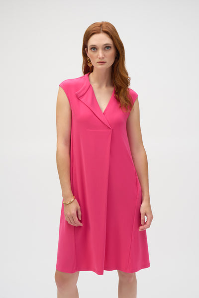 A- line front pleat Dress- Joseph Ribkoff