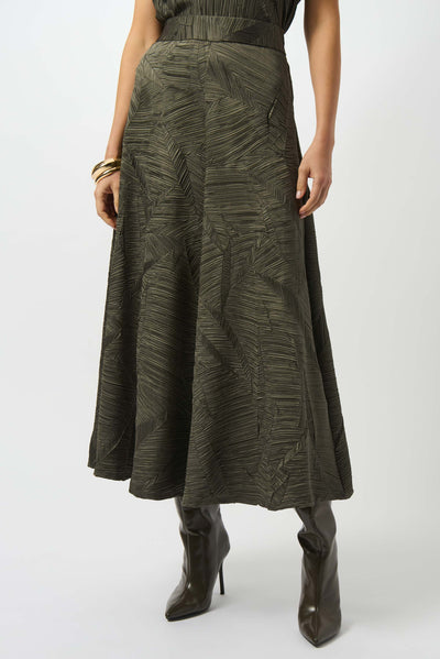 Satin Pleated Skirt by Joseph Ribkoff