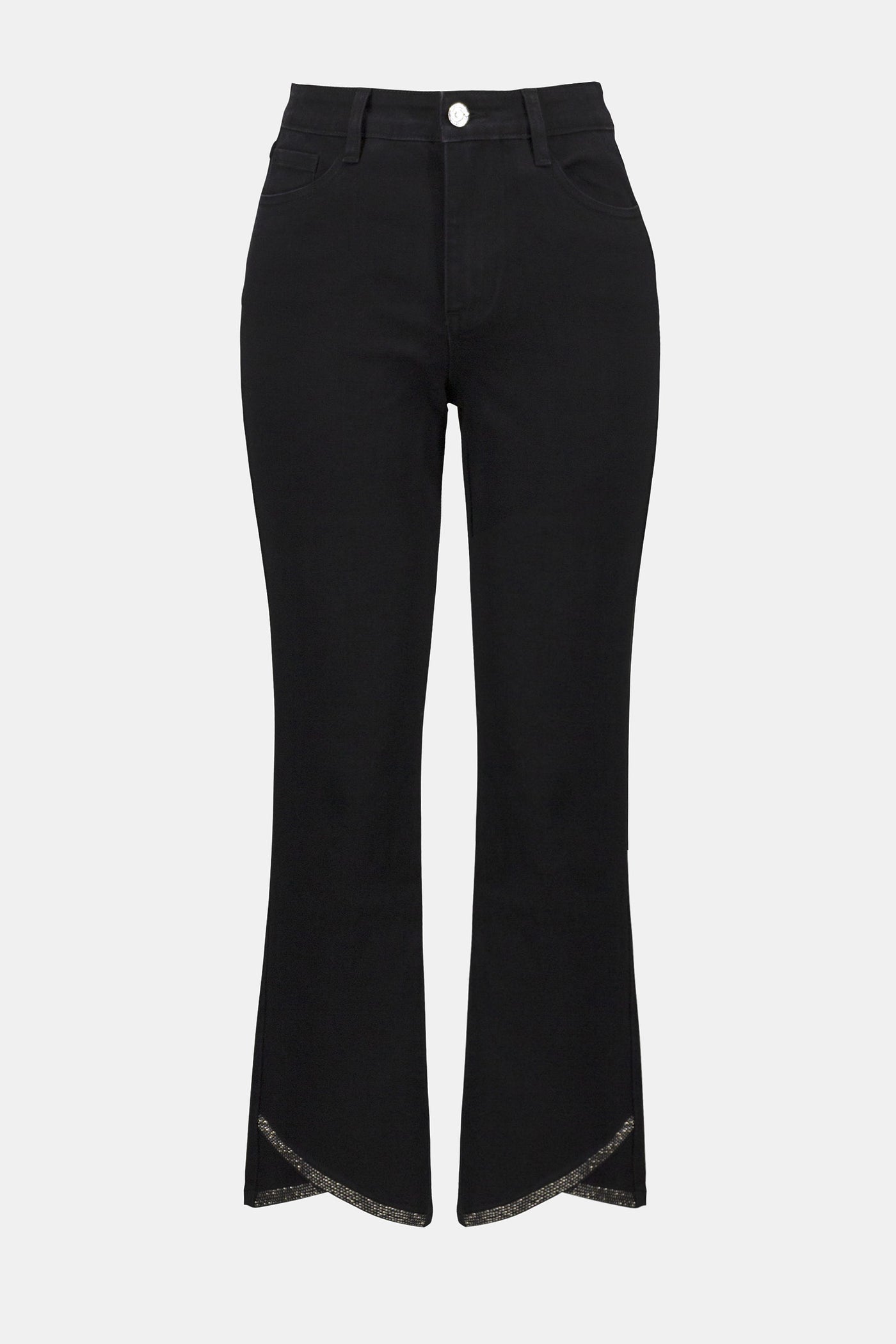 Classic straight leg stretch denim  jean with sparkly  Full length