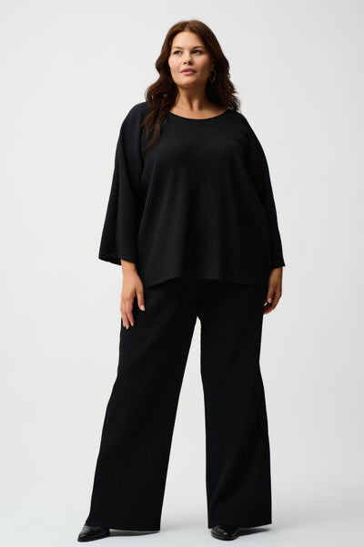 Pleated Scuba Crepe Pant by Joseph Ribkoff