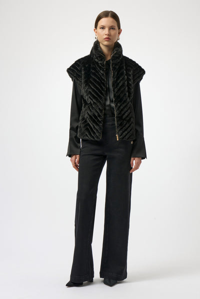 Faux fur vest
