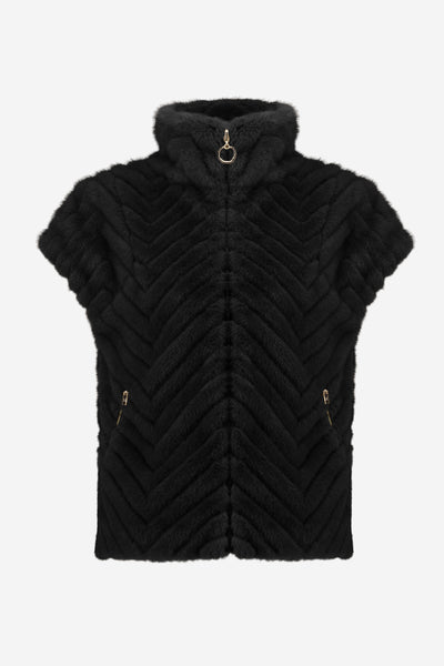 Faux fur vest