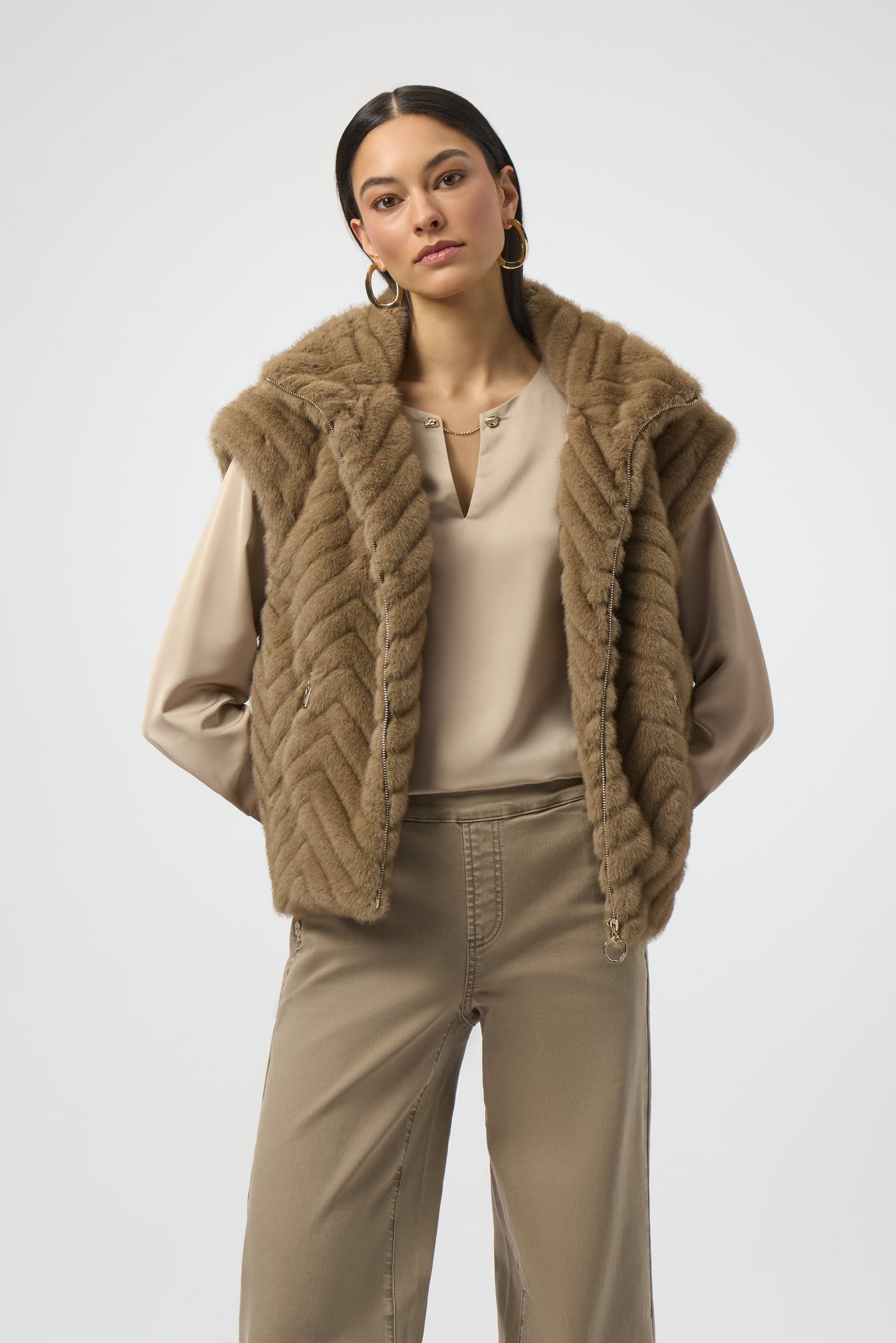 Faux Fur Vest by Joseph Ribkoff - Two Colours
