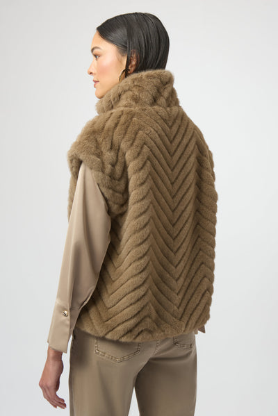 Faux Fur Vest by Joseph Ribkoff - Two Colours