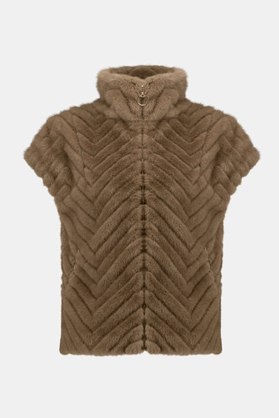 Faux Fur Vest by Joseph Ribkoff - Two Colours