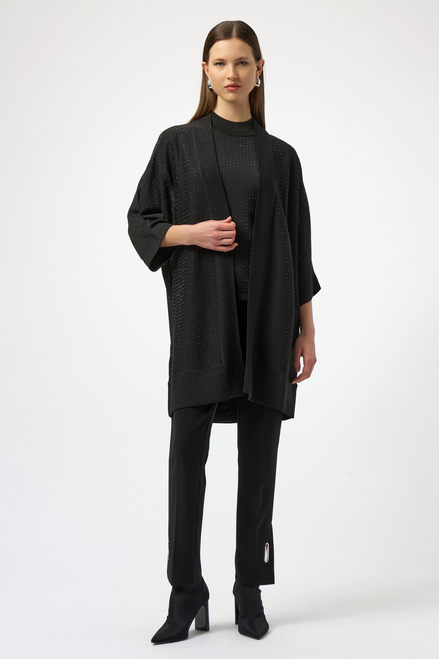 Jewel Embellished Kimono Sleeve by Joseph Ribkoff