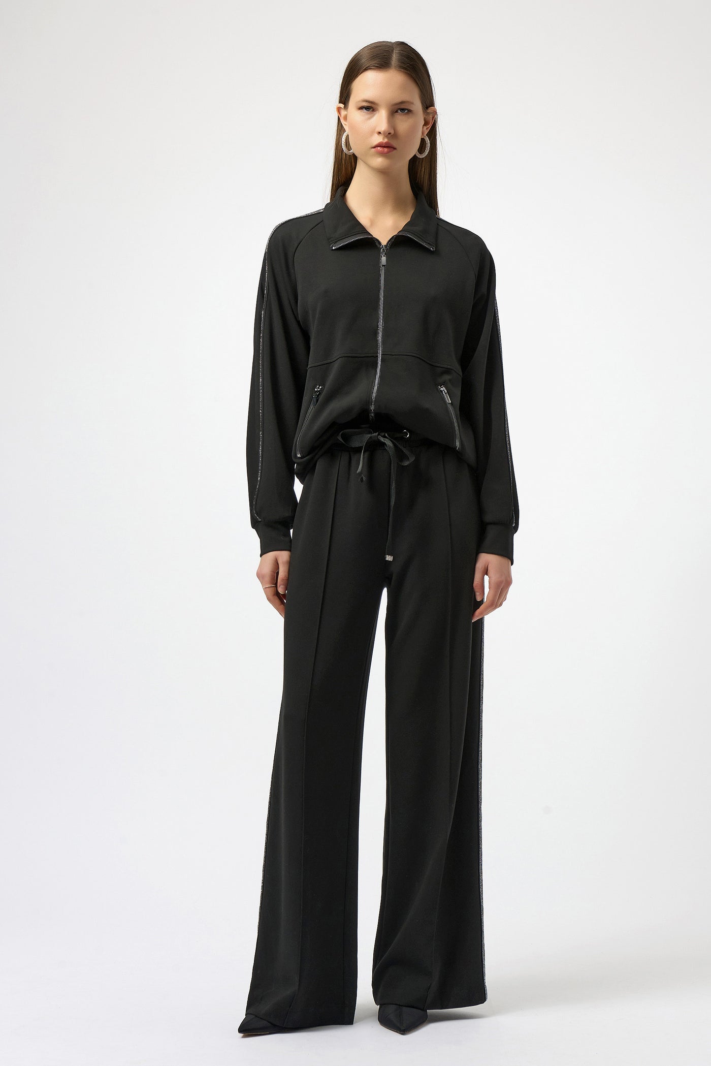 Scuba Jersey Jacket with Silver Trim