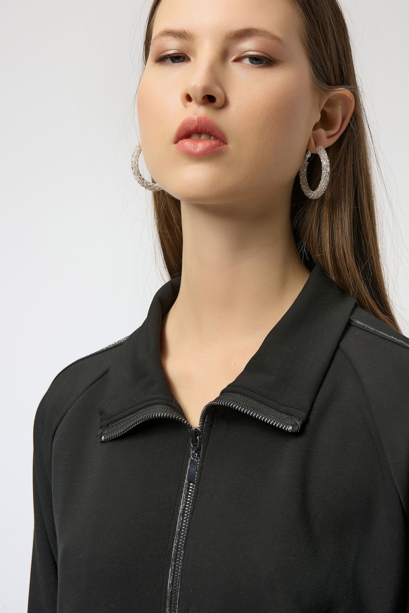 Scuba Jersey Jacket with Silver Trim
