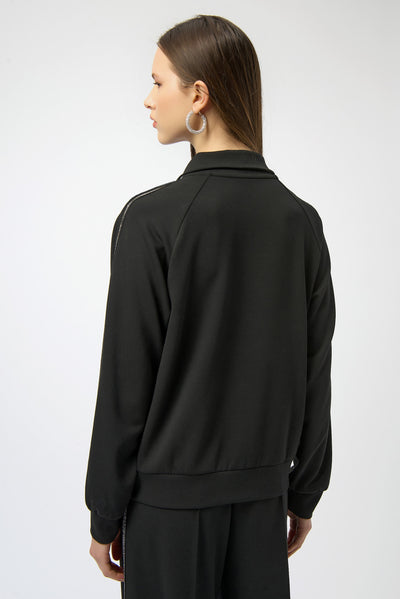 Scuba Jersey Jacket with Silver Trim