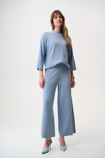 Window Pane Knit Pants by Joseph Ribkoff