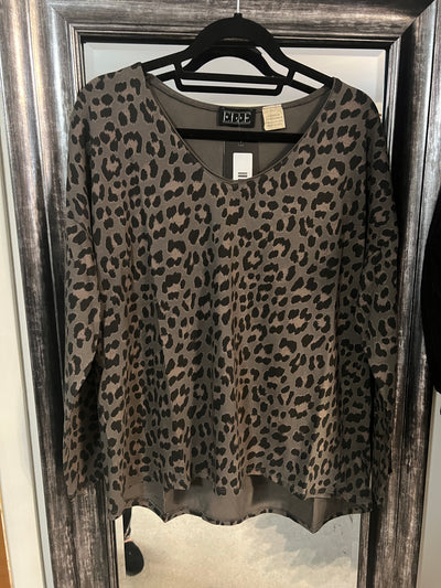 Leopard Cotton Tops - Two colours