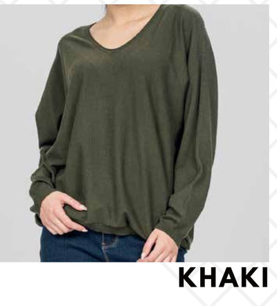 V Neck Dolman sweaters 4 colours