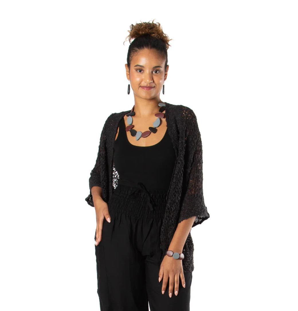 Popcorn knit short cardigans 8 colours