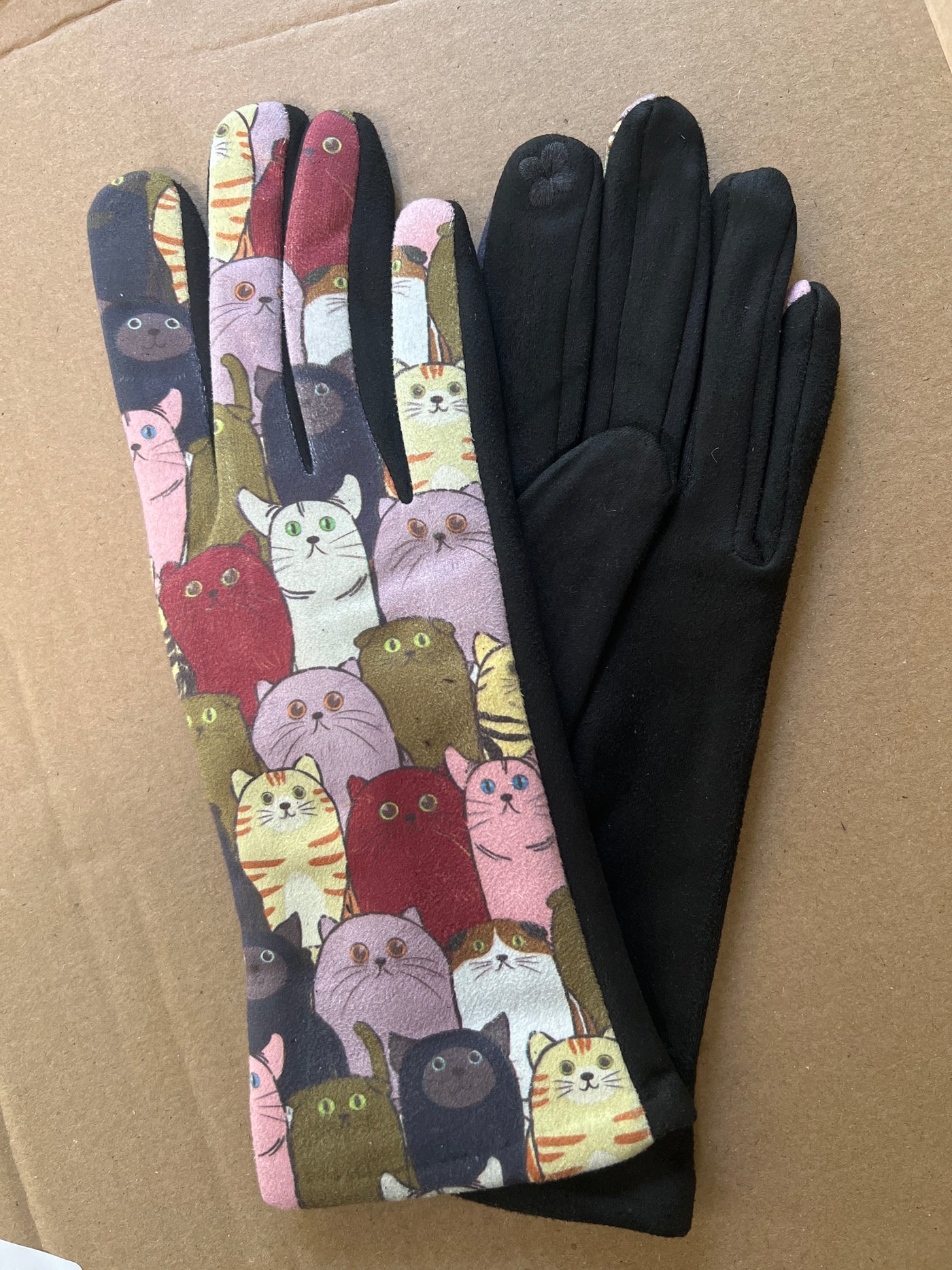 Whimsical and Playful Patterned Gloves