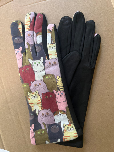 Whimsical and Playful Patterned Gloves