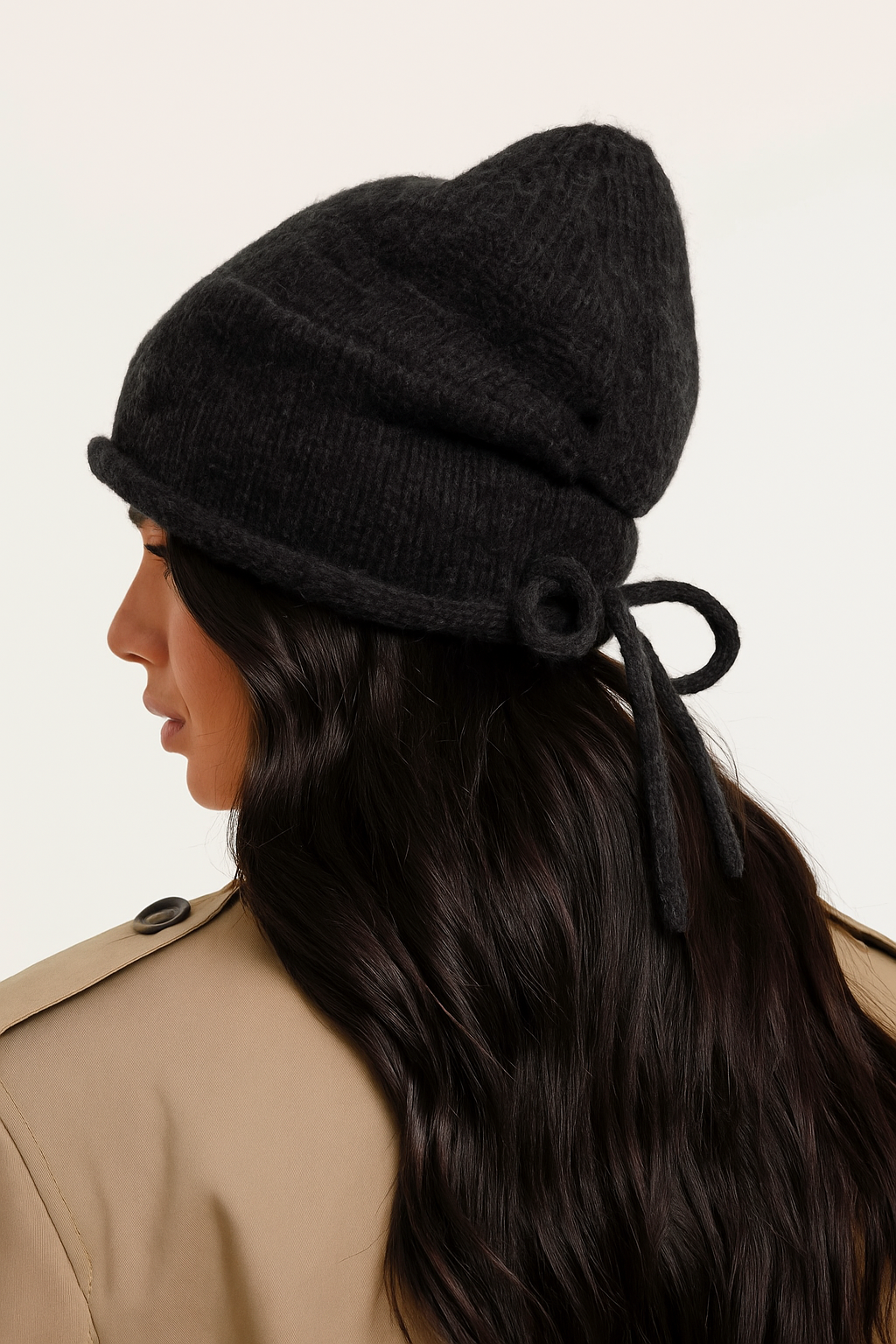 Fraas Knit Beanie with Adjustable Tie