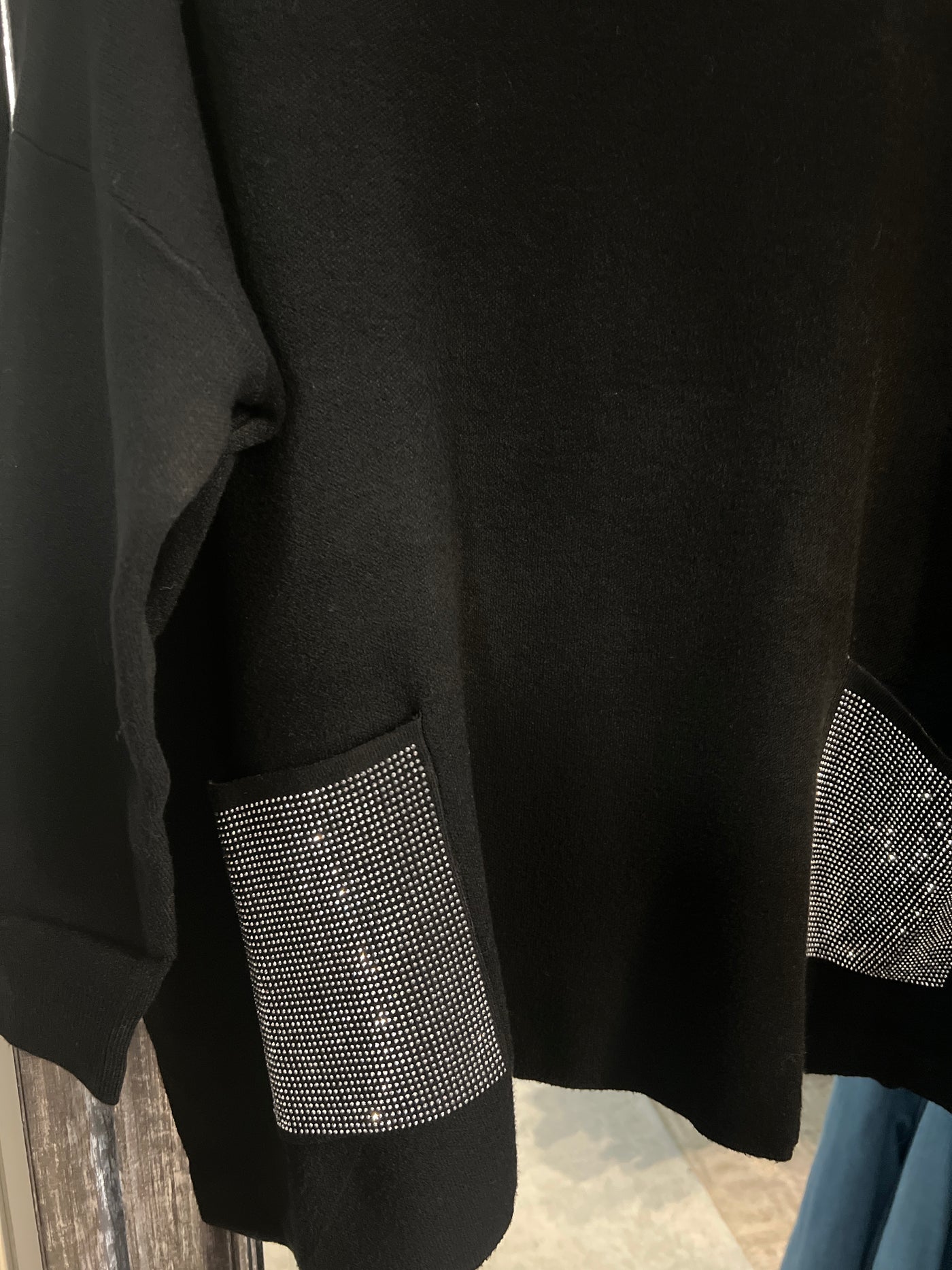 Soft V-Neck Tunic with Crystal Pockets - Four colours