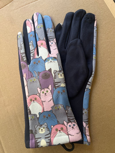 Whimsical and Playful Patterned Gloves