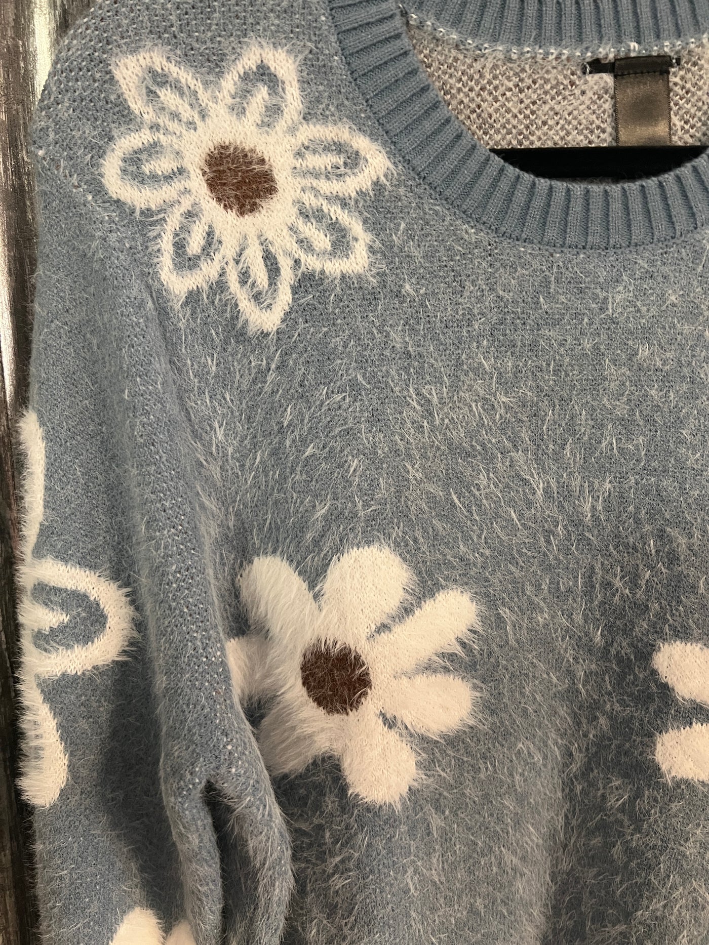 Blue Daisy Pullover
