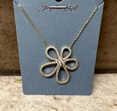 Diamonte Forget Me Not Necklace - Two Colours